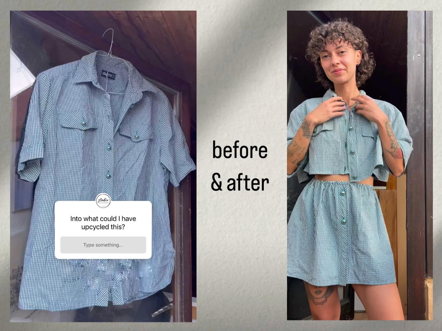 Upcycling an old Shirt into a Co-ord Set